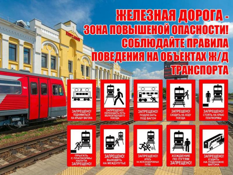 Правила поведения на объектах железнодорожного транспорта.